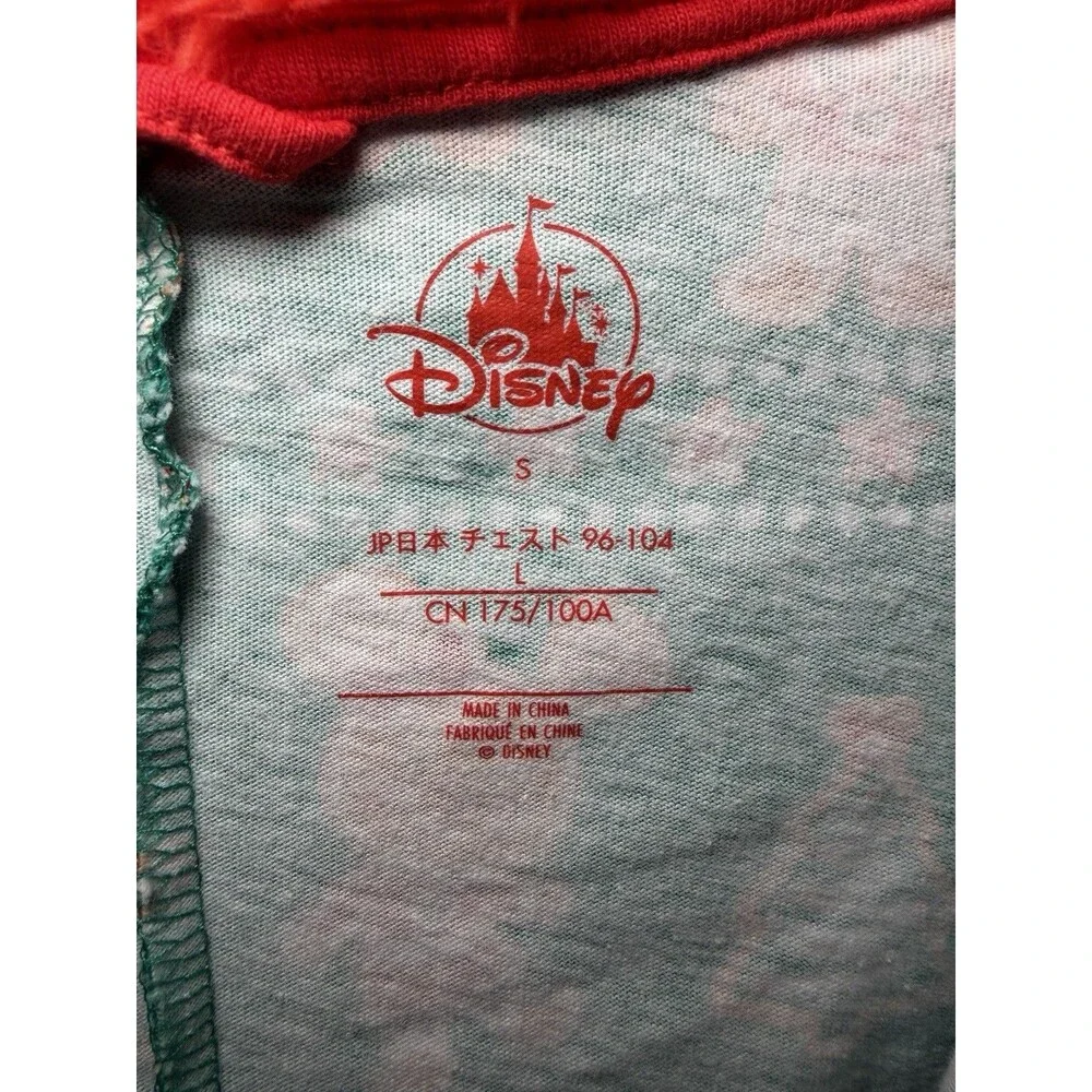 Disney Parks Christmas Gingerbread Pajamas Adult One Piece Sz Small Holiday - Picture 8 of 11